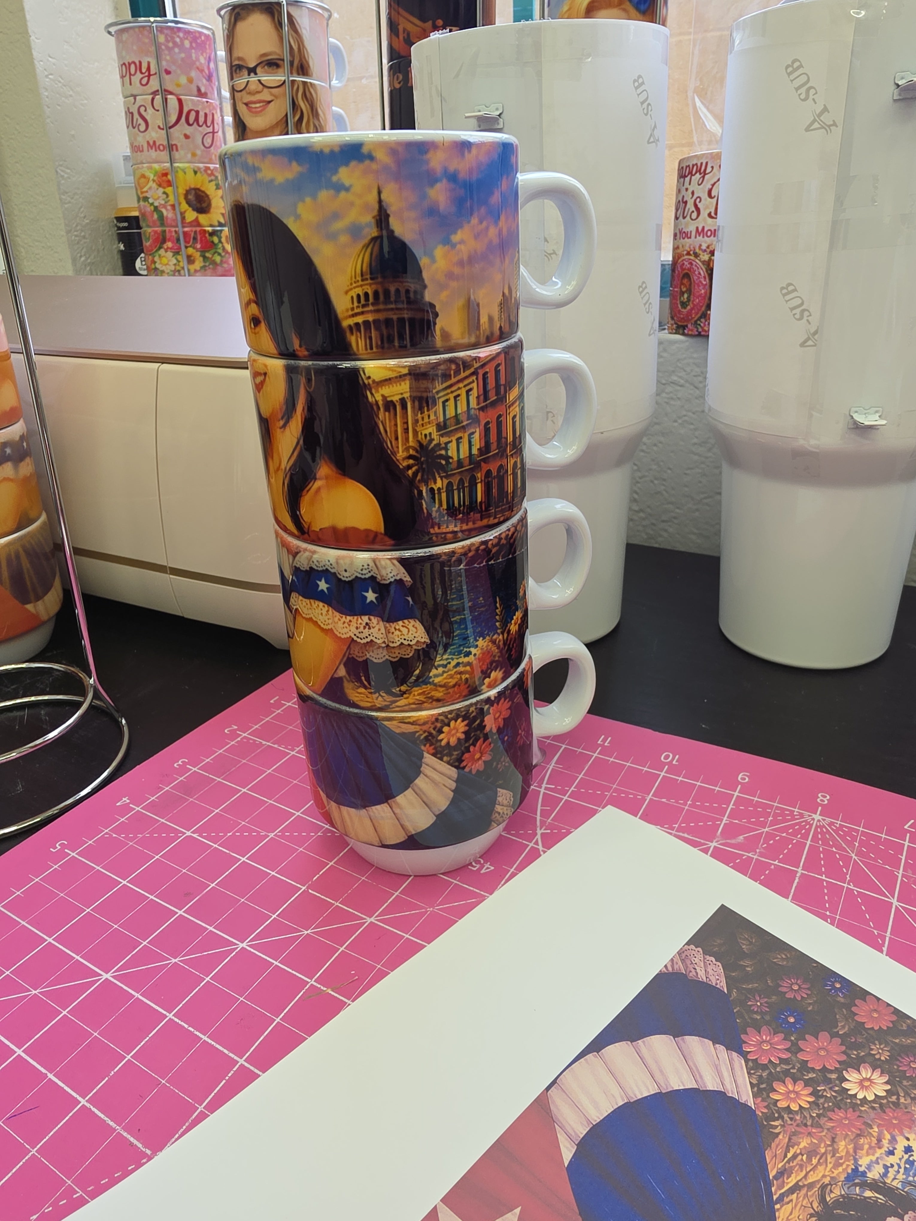 ✨ Set de 4 Tazas Personalizadas ✨