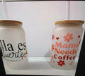 personalized Frosted Glass Cup
